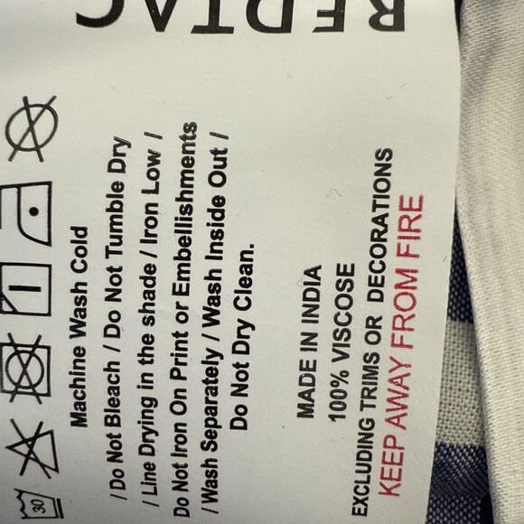 Redtag Maxi Dress Womens 14 Eyelet Gingham Granny Cottagecore‎ 90s - Picture 10 of 10